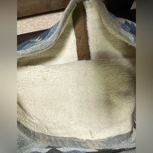 Jachs Men’s Tan Aztec Sherpa Lined Wool Blend Jacket Shacket - Picture 10 of 16